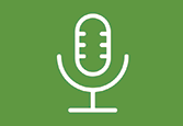 microphone icon on a green background