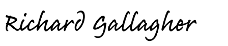Richard Gallagher signature