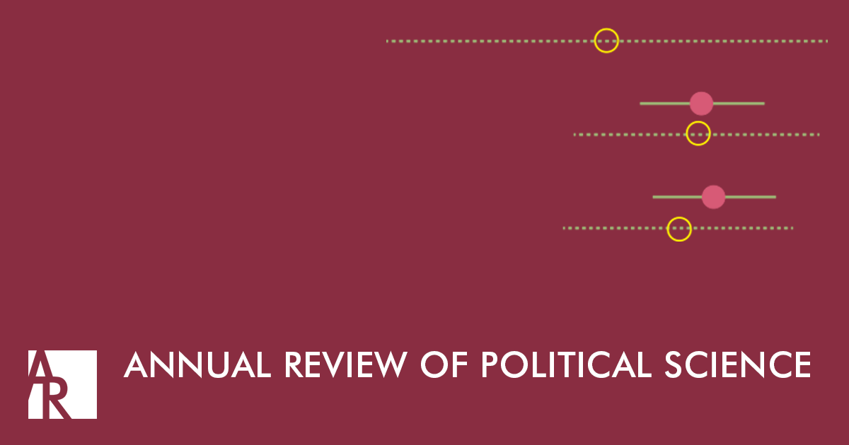 Annual review of political science cover